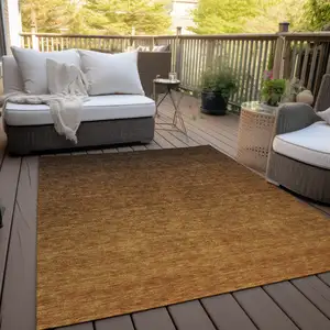 Photo of Chocolate And Brown Ombre Washable Indoor Outdoor Area Rug