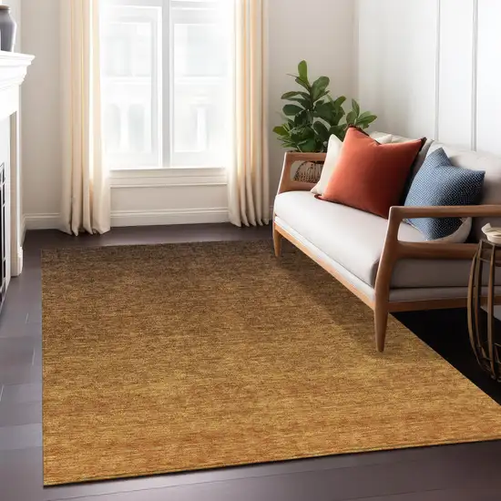 Chocolate And Brown Ombre Washable Indoor Outdoor Area Rug Photo 9