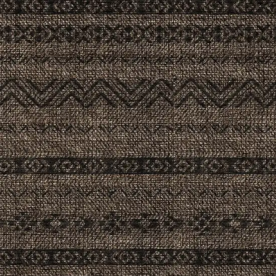 Chocolate And Brown Southwestern Washable Indoor Outdoor Area Rug Photo 6