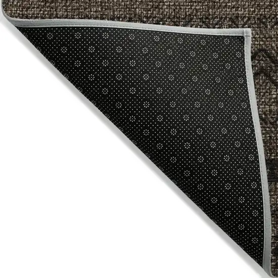 Chocolate And Brown Southwestern Washable Indoor Outdoor Area Rug Photo 4