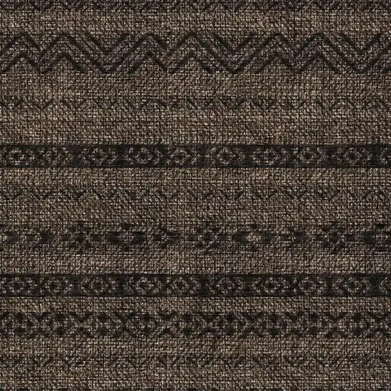 Chocolate And Brown Southwestern Washable Indoor Outdoor Area Rug Photo 6