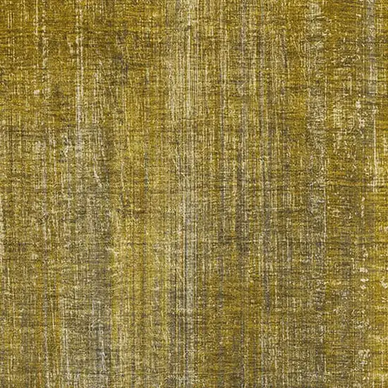 Chocolate And Gold Striped Washable Area Rug With UV Protection Photo 3