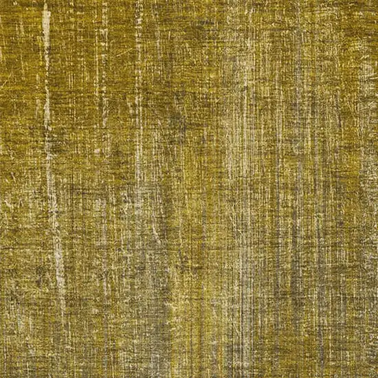 Chocolate And Gold Striped Washable Area Rug With UV Protection Photo 3