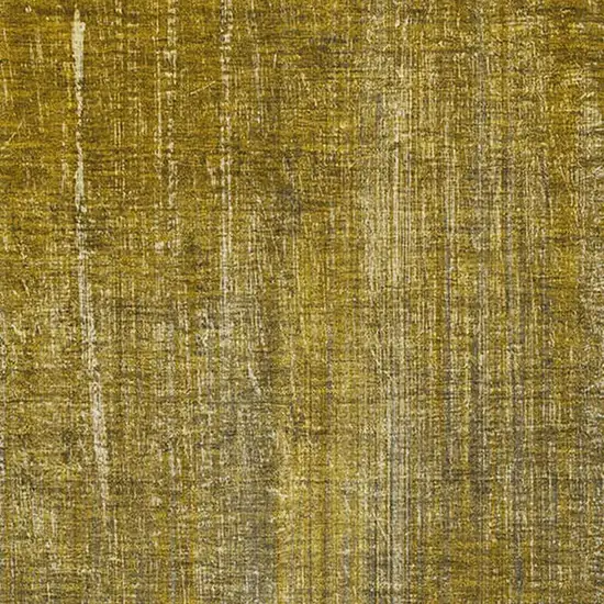 Chocolate And Gold Striped Washable Area Rug With UV Protection Photo 4