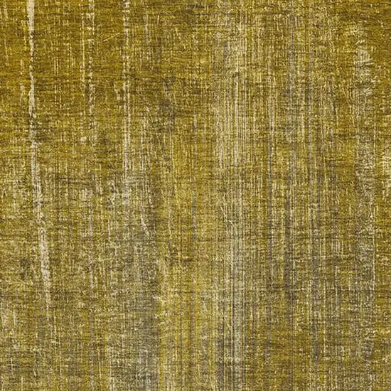 Chocolate And Gold Striped Washable Area Rug With UV Protection Photo 3