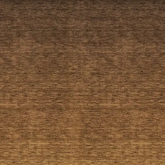 Chocolate And Gray Ombre Washable Area Rug With UV Protection Photo 4