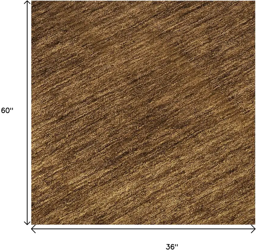 Chocolate And Gray Ombre Washable Area Rug With UV Protection Photo 9