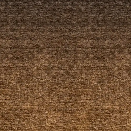 Chocolate And Gray Ombre Washable Area Rug With UV Protection Photo 4