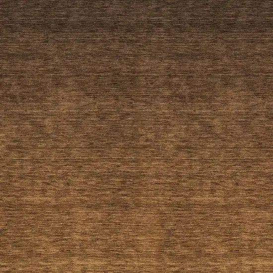 Chocolate And Gray Ombre Washable Area Rug With UV Protection Photo 3