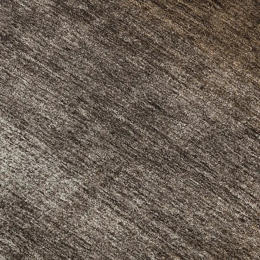 Chocolate And Ivory Abstract Washable Area Rug With UV Protection Photo 4