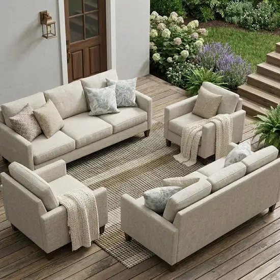 Chocolate And Ivory Striped Washable Indoor Outdoor Area Rug Photo 1
