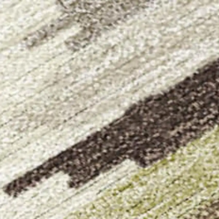 Chocolate And Ivory Tribal Washable Indoor Outdoor Area Rug Photo 3