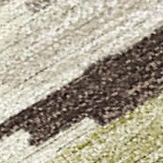 Chocolate And Ivory Tribal Washable Indoor Outdoor Area Rug Photo 1