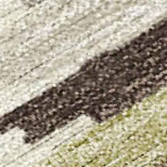 Chocolate And Ivory Tribal Washable Indoor Outdoor Area Rug Photo 1