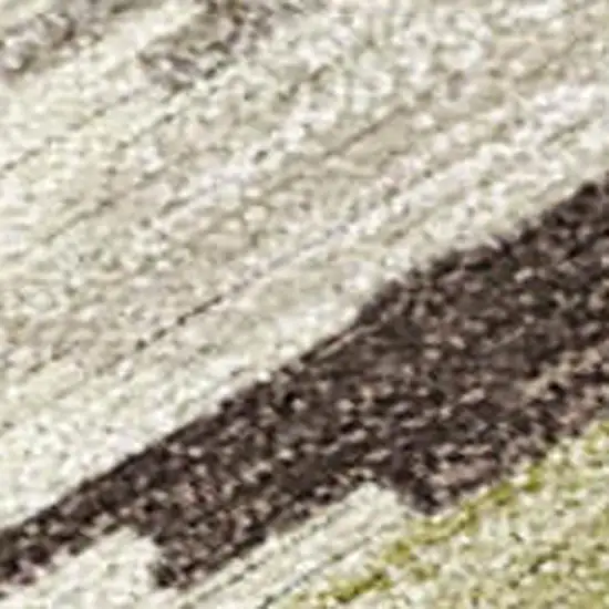 Chocolate And Ivory Tribal Washable Indoor Outdoor Area Rug Photo 1