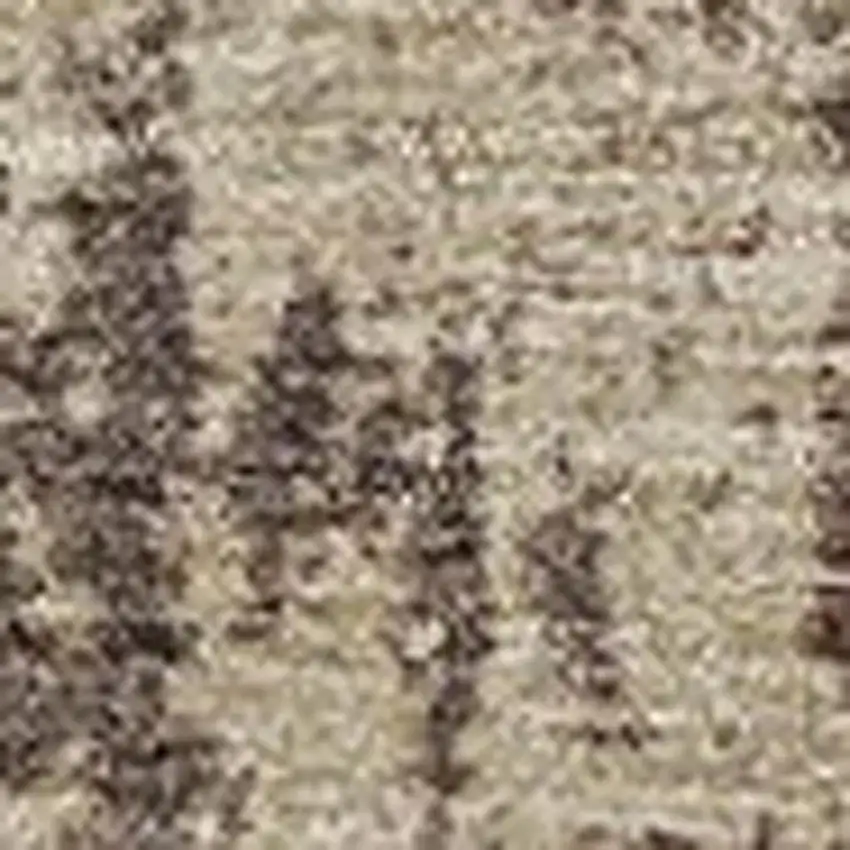 Chocolate And Taupe Abstract Washable Indoor Outdoor Area Rug Photo 3