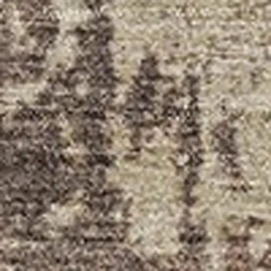 Chocolate And Taupe Abstract Washable Indoor Outdoor Area Rug Photo 3