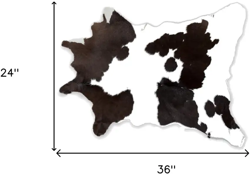 Brown and White Cowhide Hand Woven Area Rug Photo 3