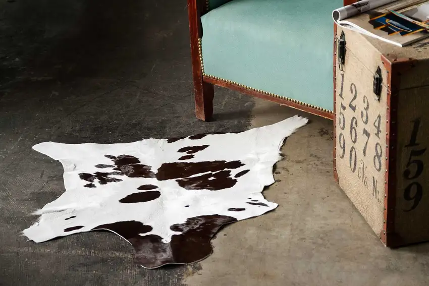 Chocolate And White Calfskin - Area Rug Photo 3