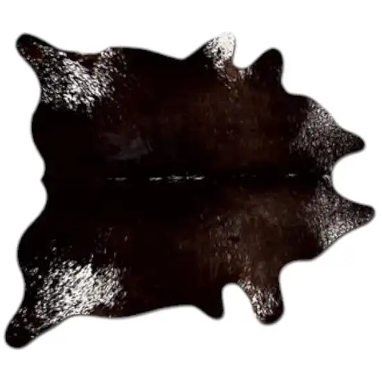 Brown And White Cowhide Cowhide Print Area Rug Photo 2