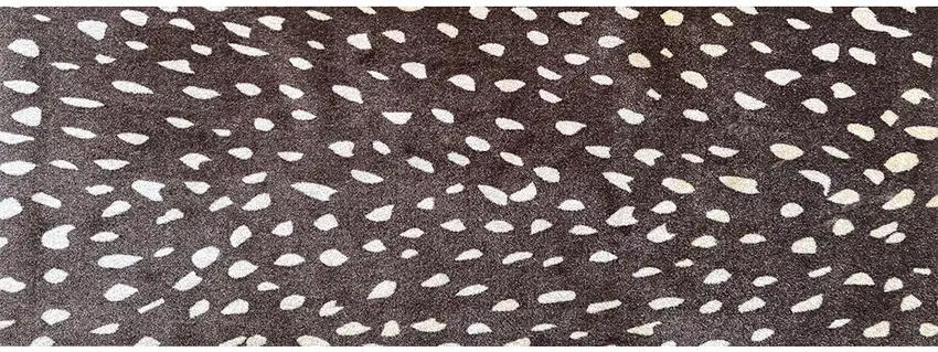 Chocolate Animal Print Washable Runner Rug With Uv Protection Photo 1