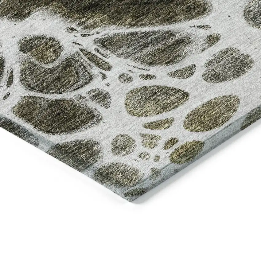 Chocolate Beige And Taupe Nautical Washable Indoor Outdoor Area Rug Photo 4