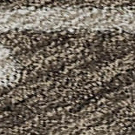 Chocolate Blue And Beige Floral Washable Area Rug With UV Protection Photo 2