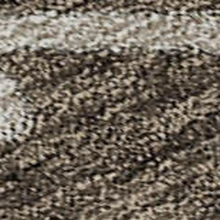 Chocolate Blue And Beige Floral Washable Area Rug With UV Protection Photo 2