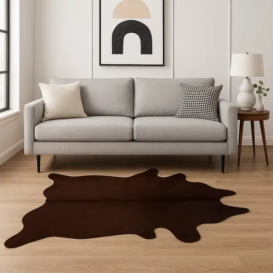 Chocolate Cowhide Area Rug Photo 1