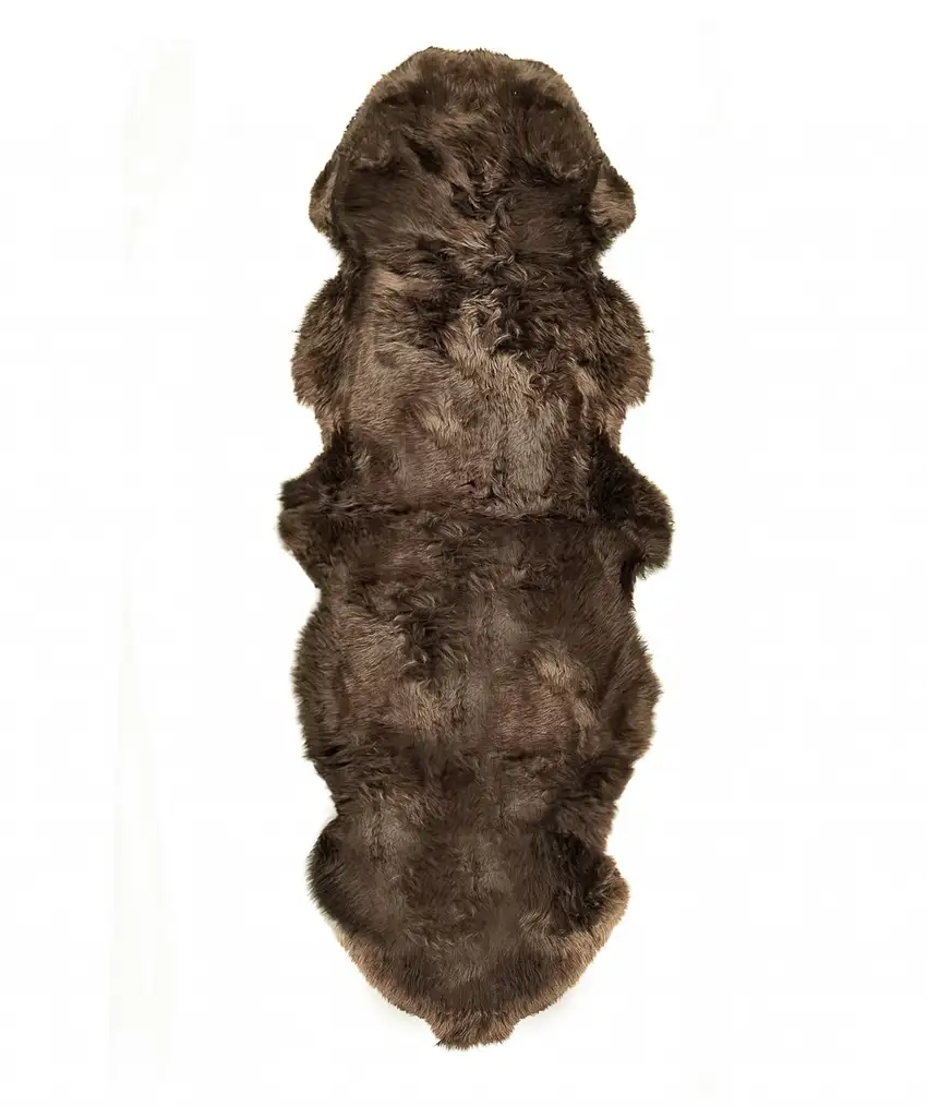 Chocolate Double Sheepskin - Area Rug Photo 1