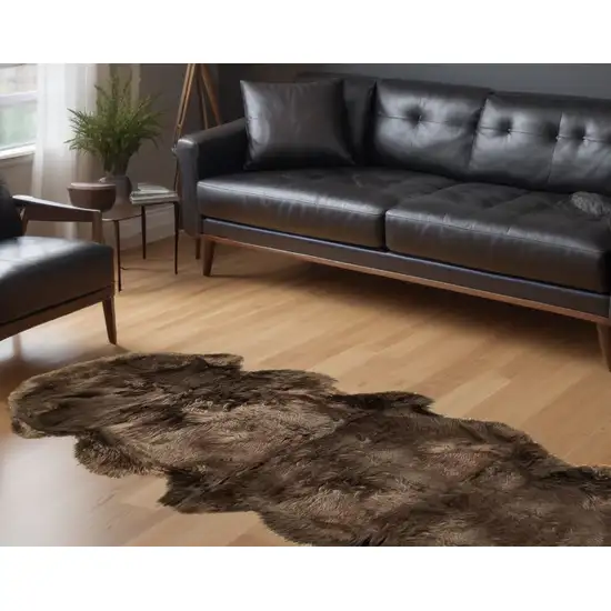 Chocolate Animal Print Area Rug Photo 2