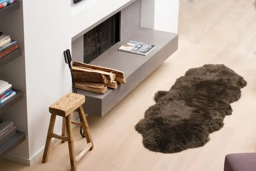 Chocolate Double Sheepskin - Area Rug Photo 4