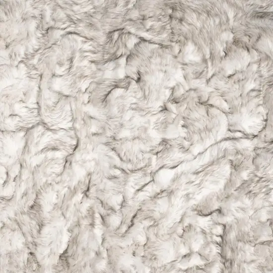 Chocolate Faux Fur Ombre Non Skid Area Rug Photo 4