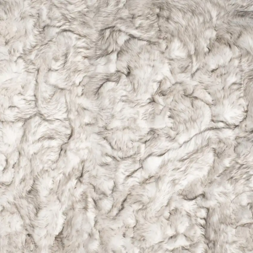 Chocolate Faux Fur Ombre Non Skid Area Rug Photo 4