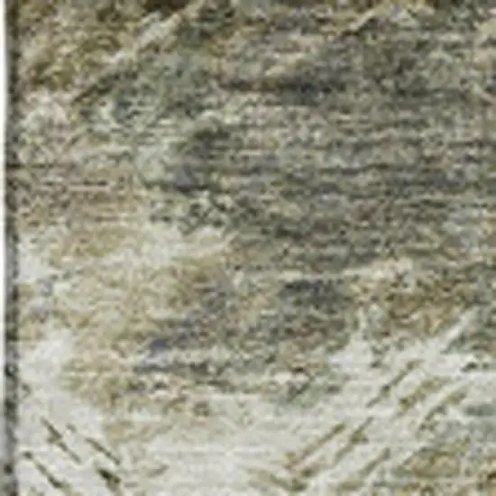 Chocolate Gray And Charcoal Abstract Washable Area Rug With UV Protection Photo 5