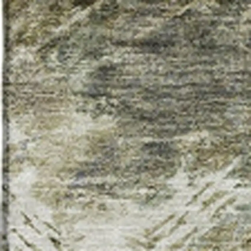 Chocolate Gray And Charcoal Abstract Washable Area Rug With UV Protection Photo 5