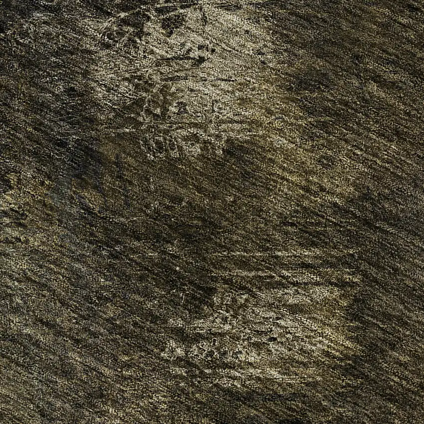 Chocolate Gray And Charcoal Abstract Washable Area Rug With UV Protection Photo 4