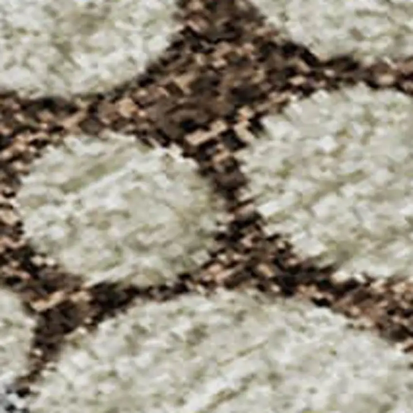 Chocolate Gray And Copper Polka Dot Washable Area Rug With UV Protection Photo 3