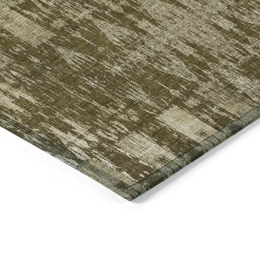 Chocolate Moroccan Washable Non Skid Indoor Outdoor Area Rug Photo 5