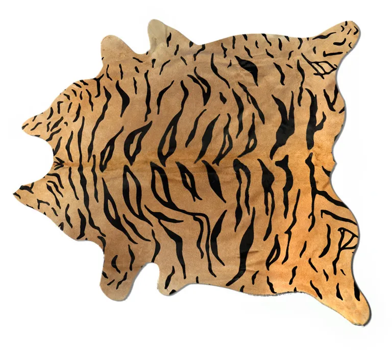 Chocolate On Natural Cowhide - Area Rug Photo 3
