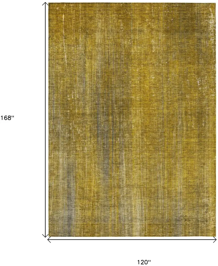 Chocolate Striped Washable Non Skid Indoor Outdoor Area Rug Photo 3