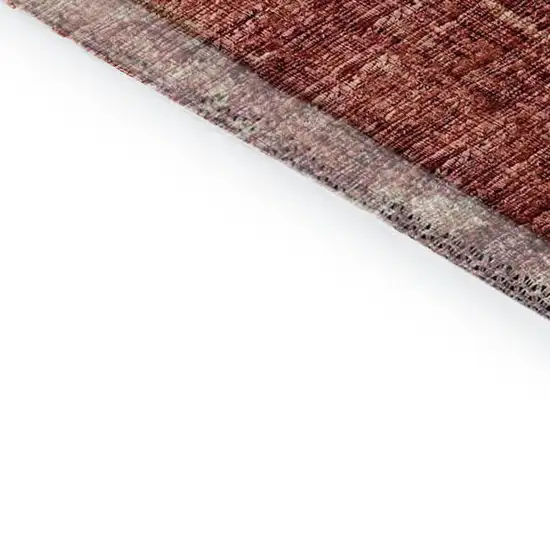 Cinnamon And Red Tribal Washable Indoor Outdoor Area Rug Photo 5