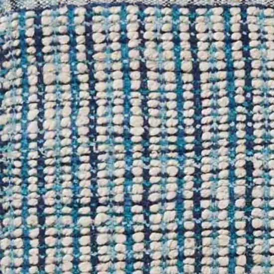 Classic Blue Jute Area Rug Photo 4