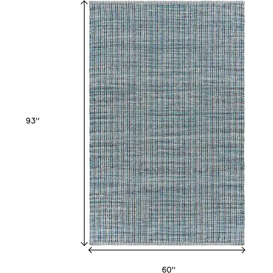 Classic Blue Jute Area Rug Photo 3