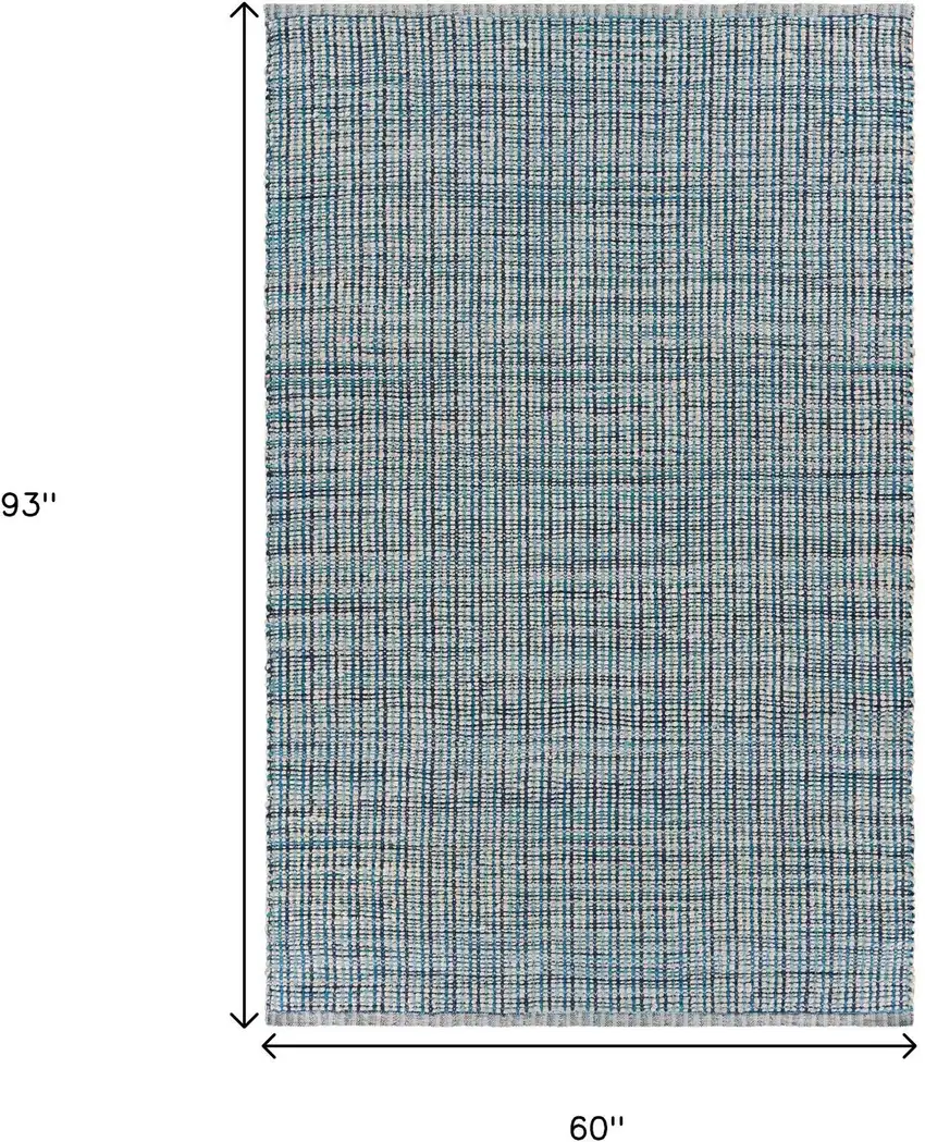 Classic Blue Jute Area Rug Photo 3