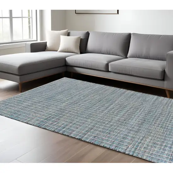 Blue Hand Loomed Area Rug Photo 1