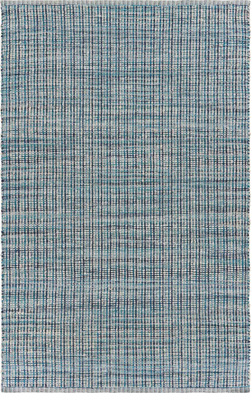 Classic Blue Jute Area Rug Photo 1