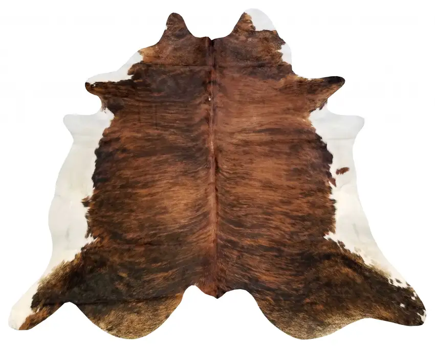 Classic Brindled Cowhide Rug Photo 4