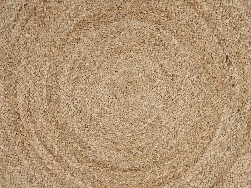 Classic Simple Natural Jute Area Rug Photo 2