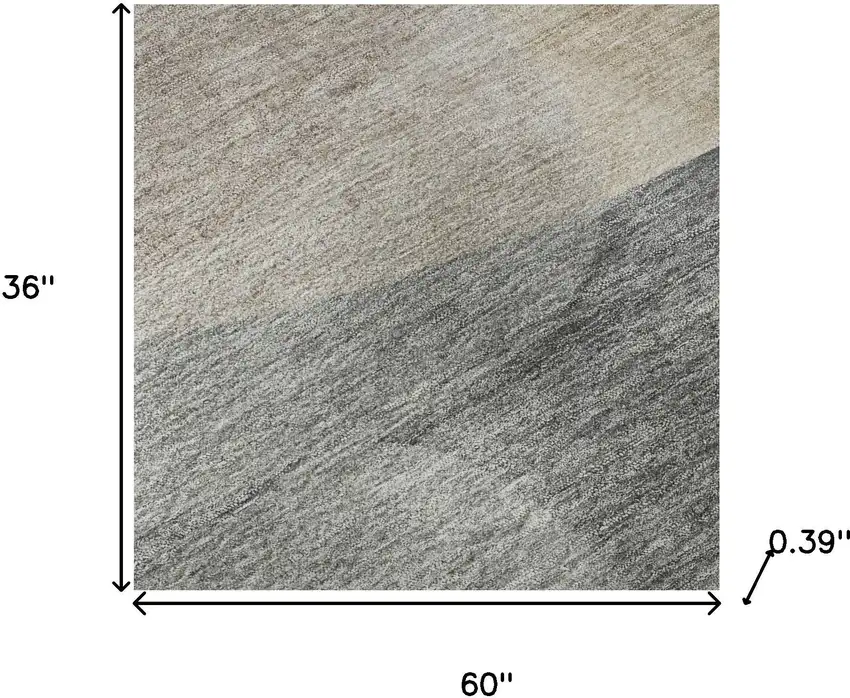 Coffee And Gray Abstract Washable Area Rug With UV Protection Photo 8